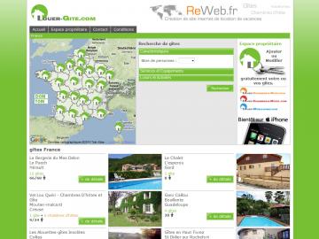 Site internet portail de location de g�te